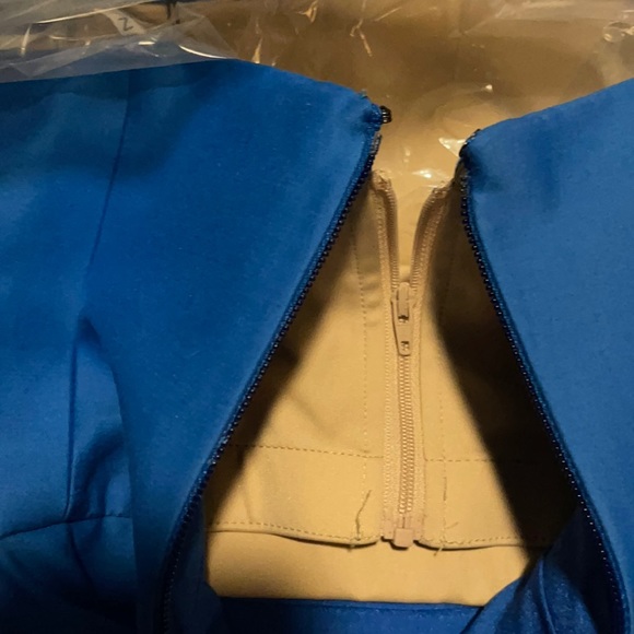 NWT Halston Heritage Strapless Peplum Dress - Picture 11 of 12